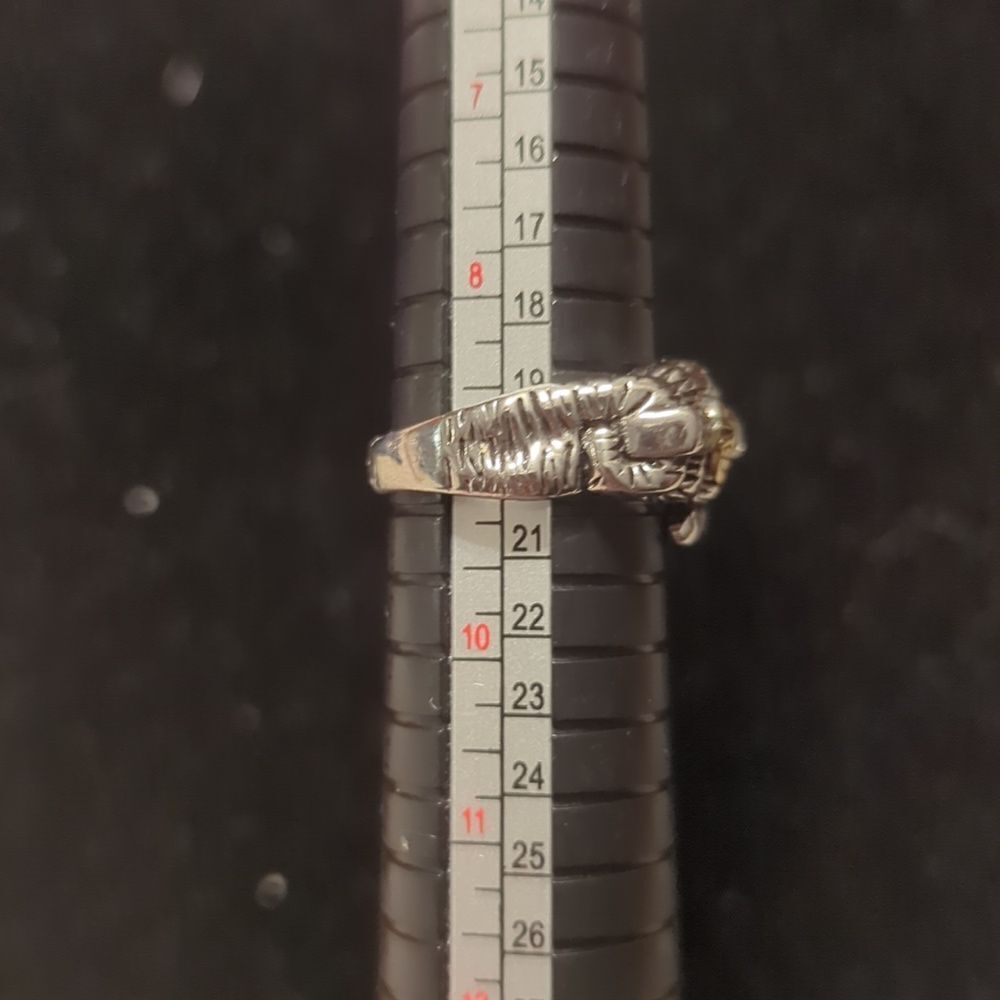 European and American Personalized Retro Skeleton Fist Ring Titanium Steel Motor - Picture 3 of 7